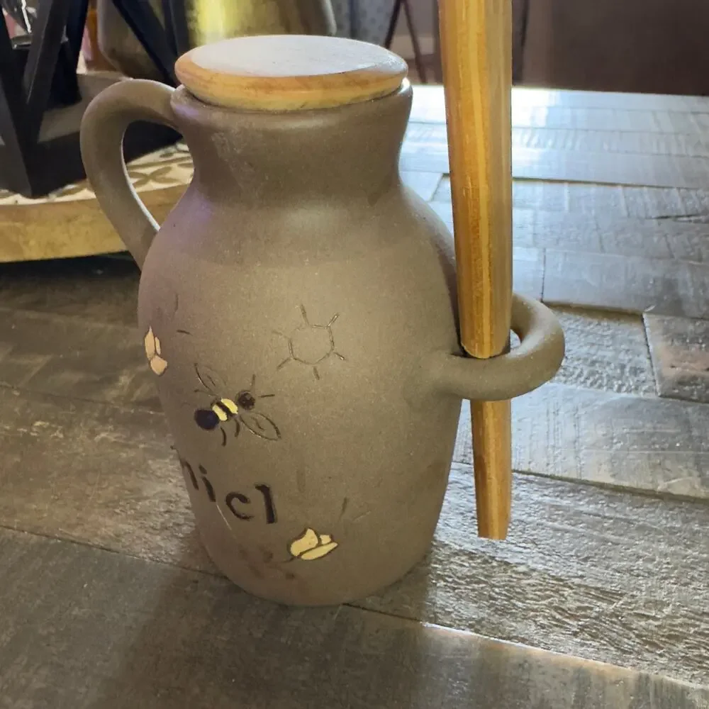 Miel Stoneware Honey Jar From‎ Bariloche Patagonia Argentina Gres 11